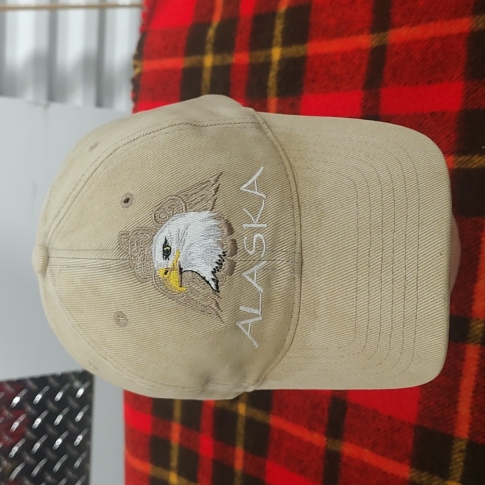 Alaska Embroidered Eagle Strapback Outdoor Hiking Hat Cap